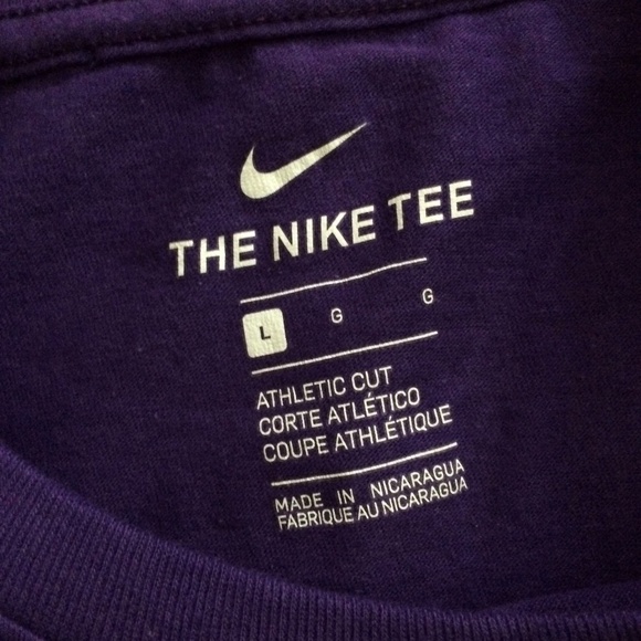 SOLD - The Nike Tee 1972 Purple Large Athletic Cut - Picture 4 of 5
